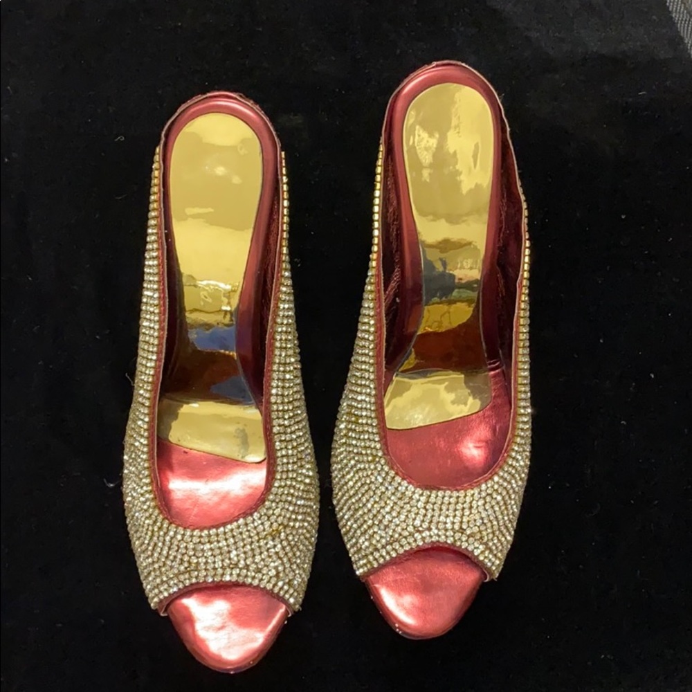 Indian Rhinestone Sandals - Picture 2 of 2